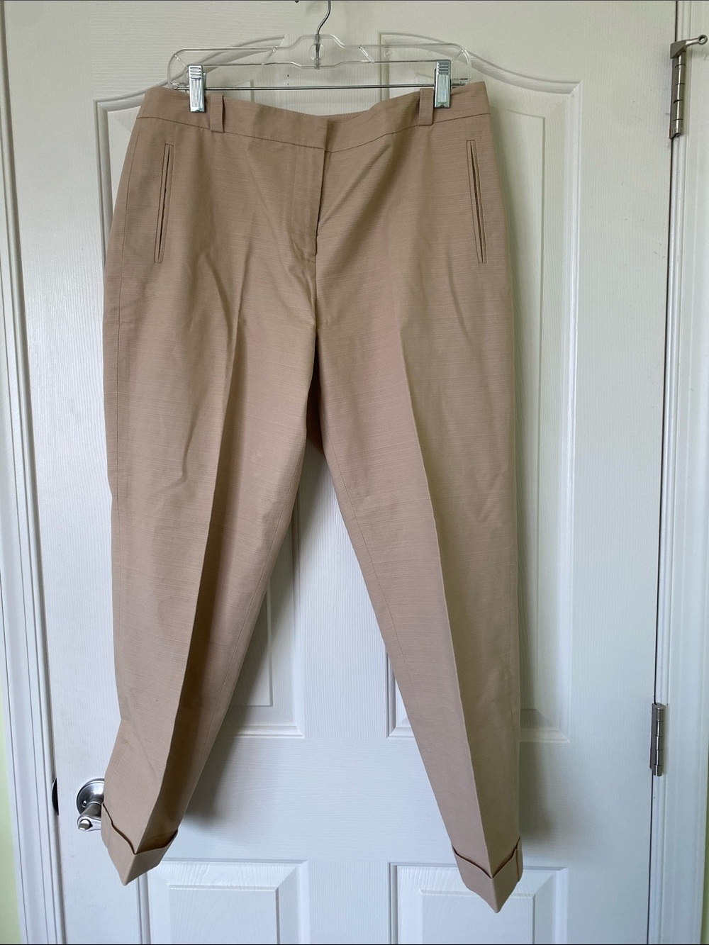 LOFT Beige/Tan Tailored Trousers